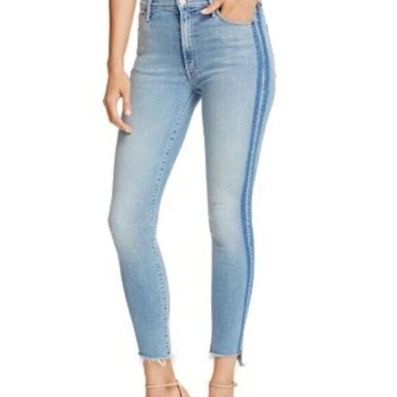 Mother Stunner Zip Ankle Zip Fray Light Kitty Racer size 26 - Picture 1 of 9